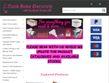 Tablet Screenshot of cookbakedecorate.com